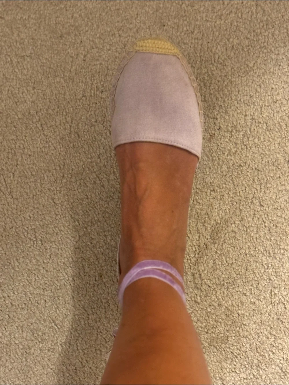 Lilac ankle tie Espadrille
